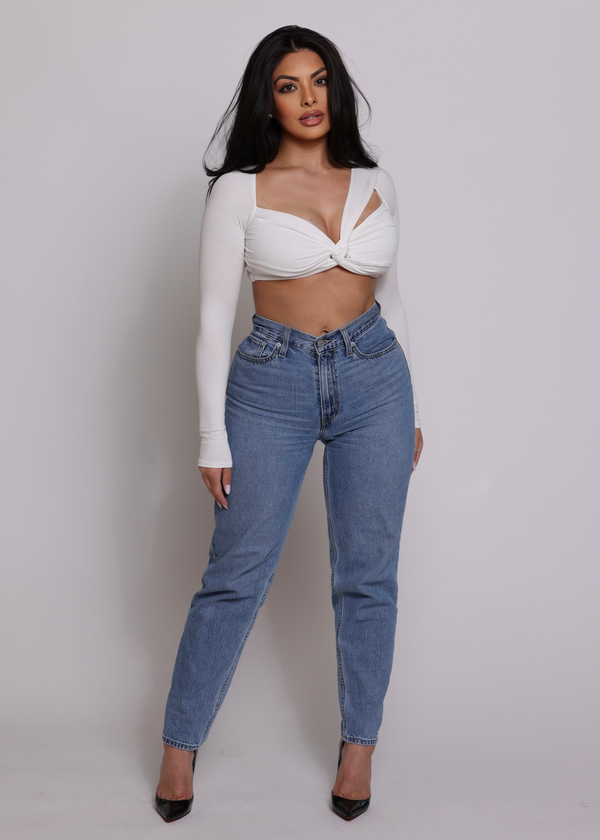 IVY CUT OUT CROPPED TOP