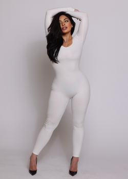 HARLOW OFF WHITE LONG SLEEVE JUMPSUIT
